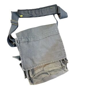 Aeropostale Grey Canvas Messenger Bag